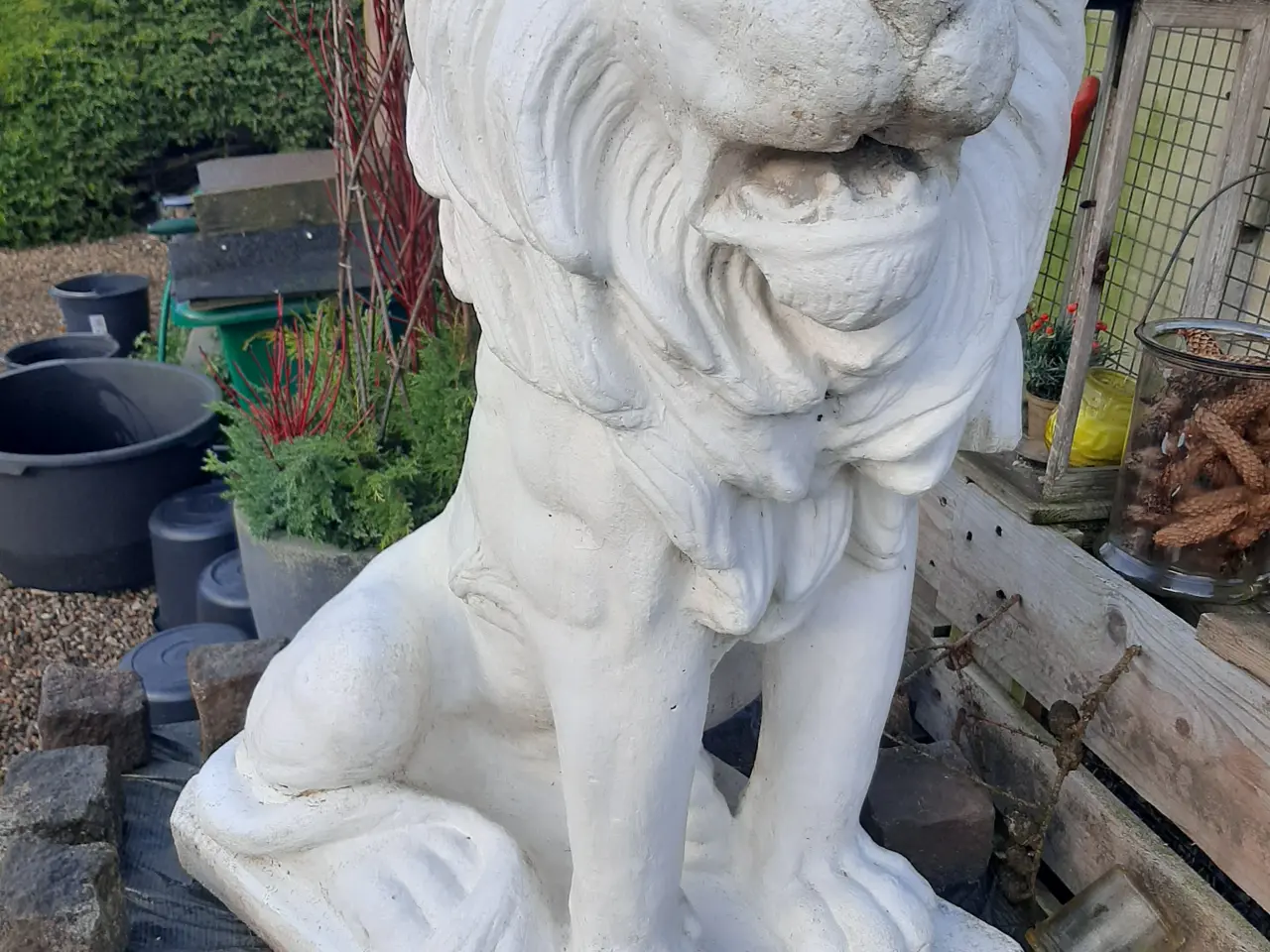 Billede 2 - Løve statue Beton eller marmor