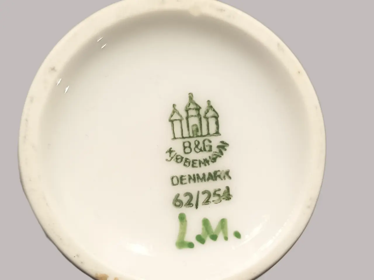 Billede 5 - B&G - Vase med håndmalet guldregn - 62/254