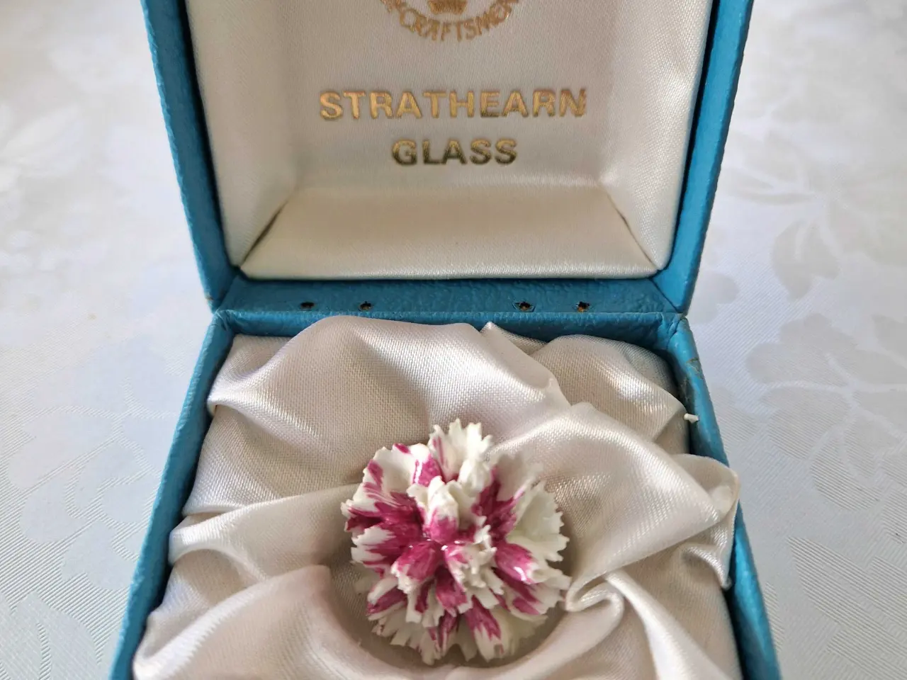Billede 1 - Håndlavet vintage broche I glas