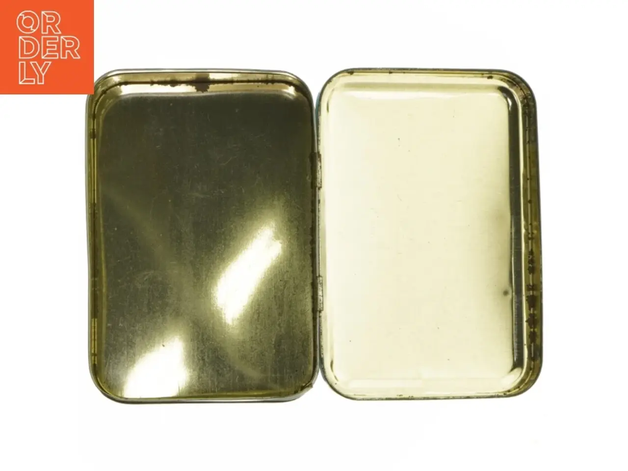 Billede 6 - Vintage Hollandsk Metaldåse med blå dekoration (str. 17x12 cm)