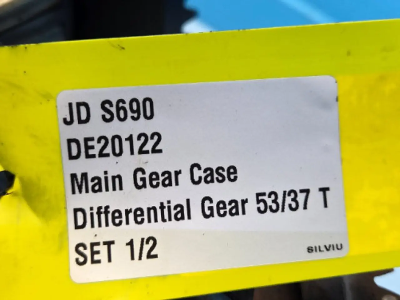 Billede 17 - John Deere S690 Differential Sæt DE20122