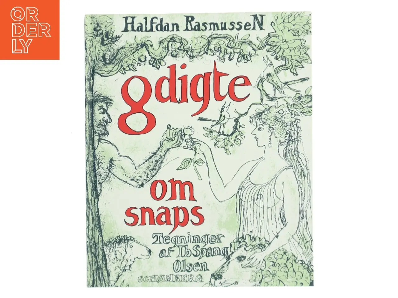 Billede 1 - 8 digte om snaps af Halfdan Rasmussen (f. 1915) (Bog)