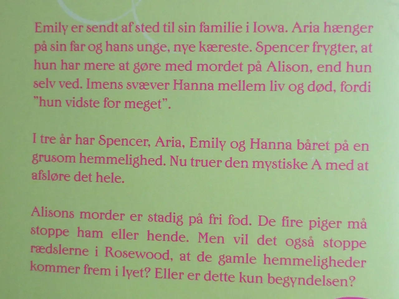 Billede 5 - "Pretty Little Liers" - ungdomsbøger ;-)