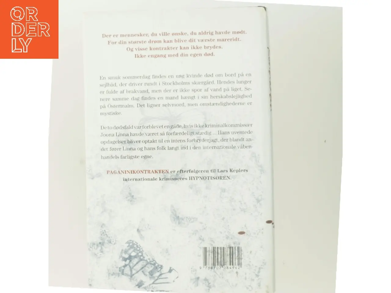 Billede 3 - Paganinikontrakten : Kriminalroman (Danish Language) af Lars Kepler (Bog)