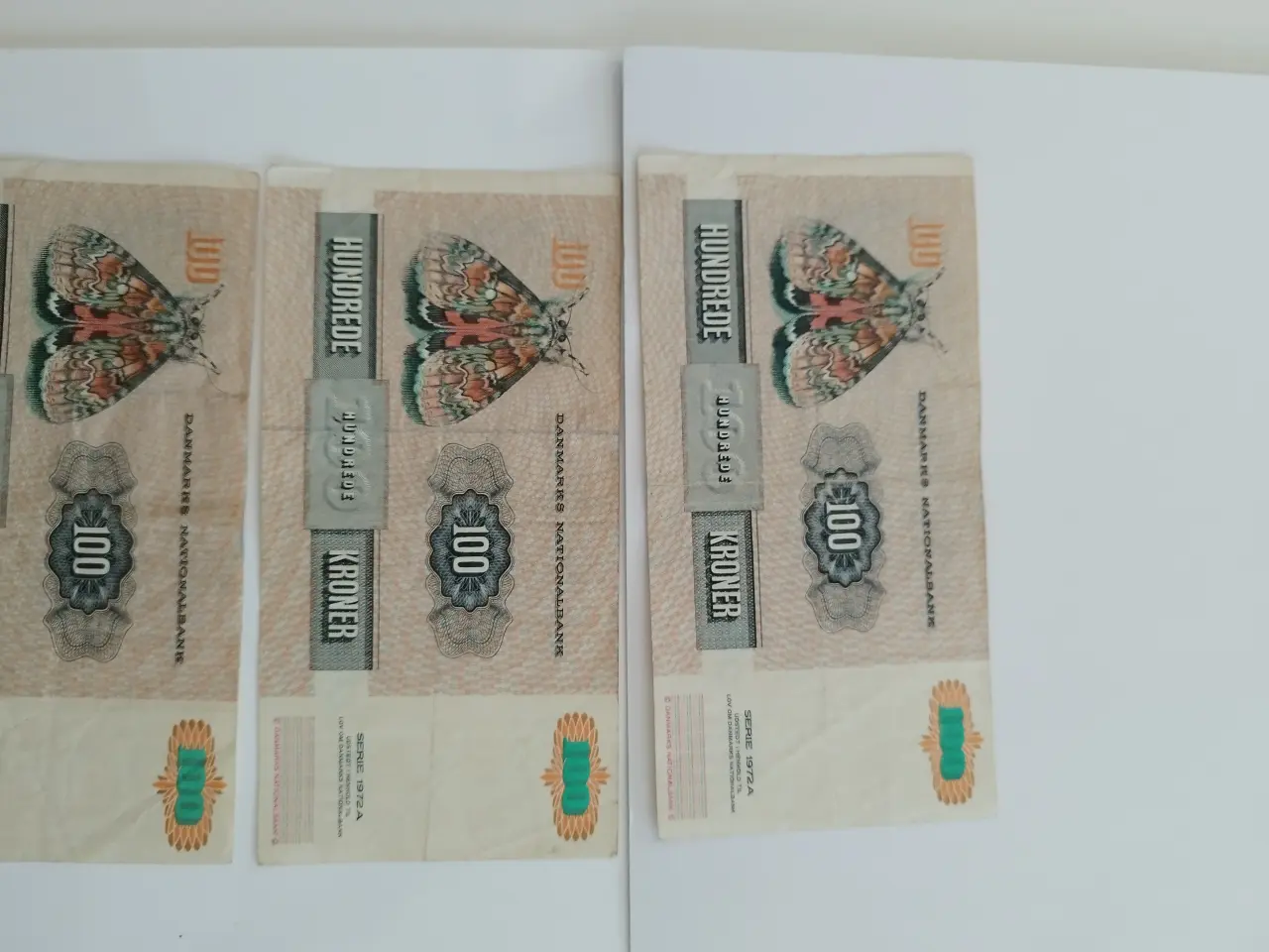 Billede 2 - 100 💯 Hundrede Kroner. 4 STK