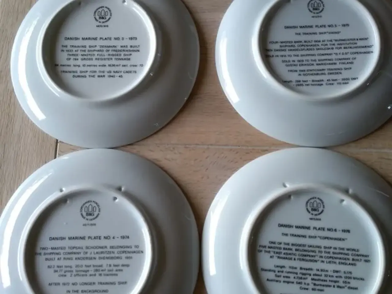 Billede 4 - 4 Platter af skoleskibe fra B&G