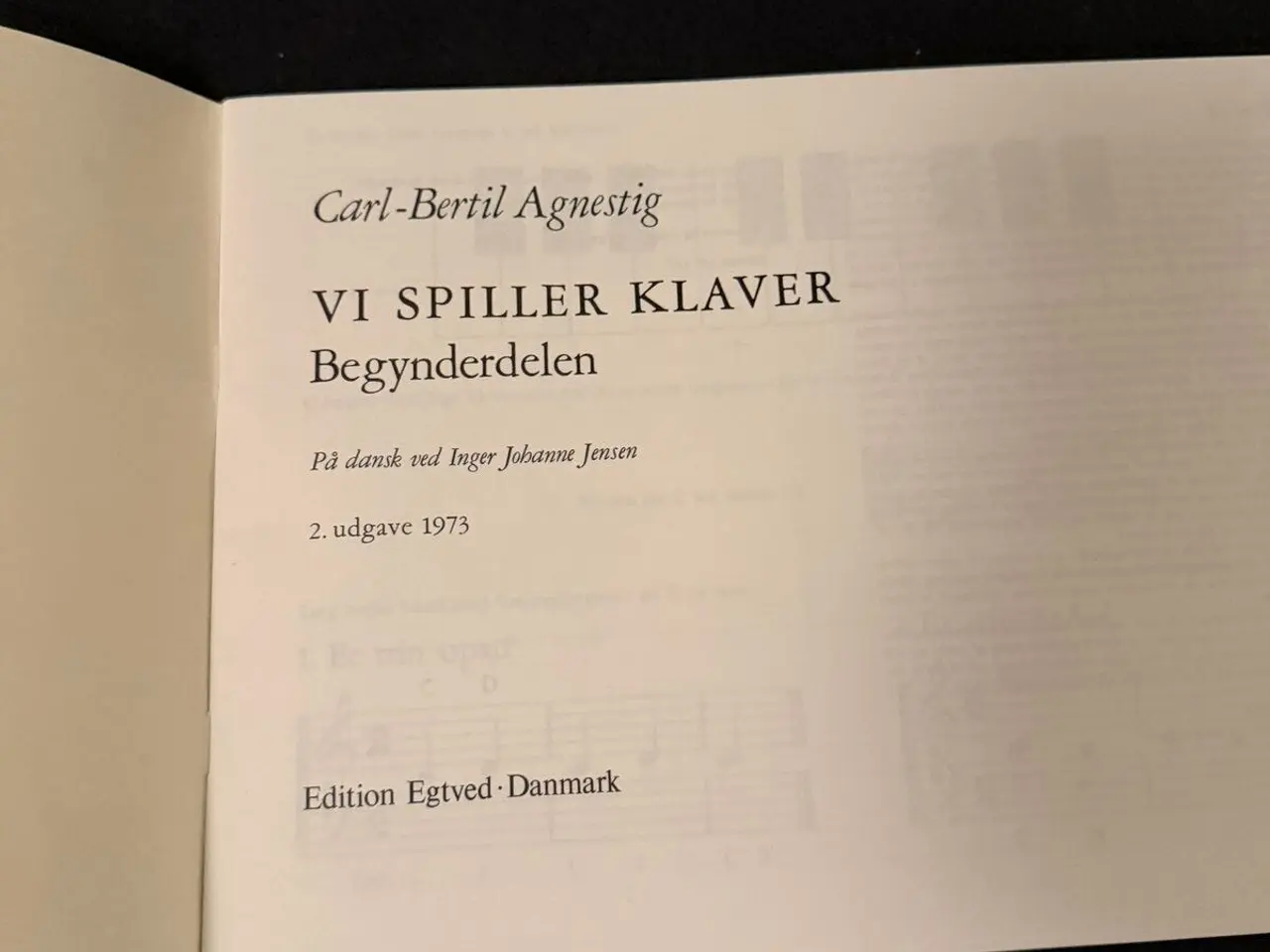 Billede 2 - Vi spiller klaver I – Carl-Bertil Agnestig