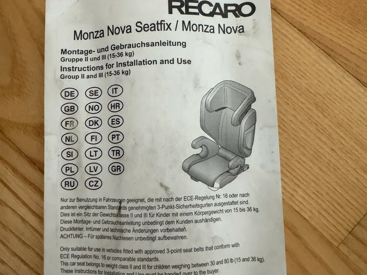 Billede 11 - RECARO Monza Nova Seatfix autostol (15–36 kg)