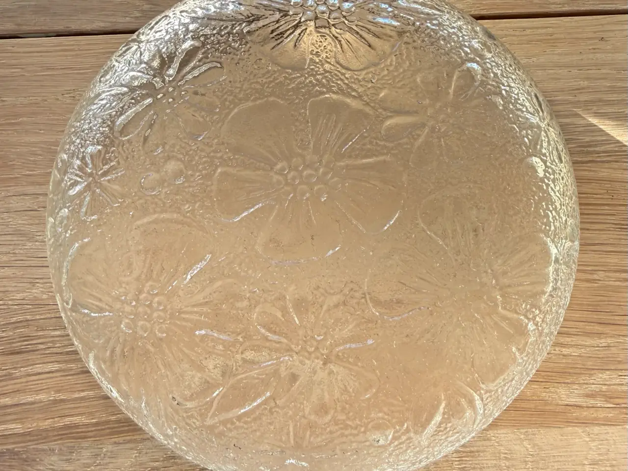 Billede 4 - 12 stk. glas asietter med blomster motiv