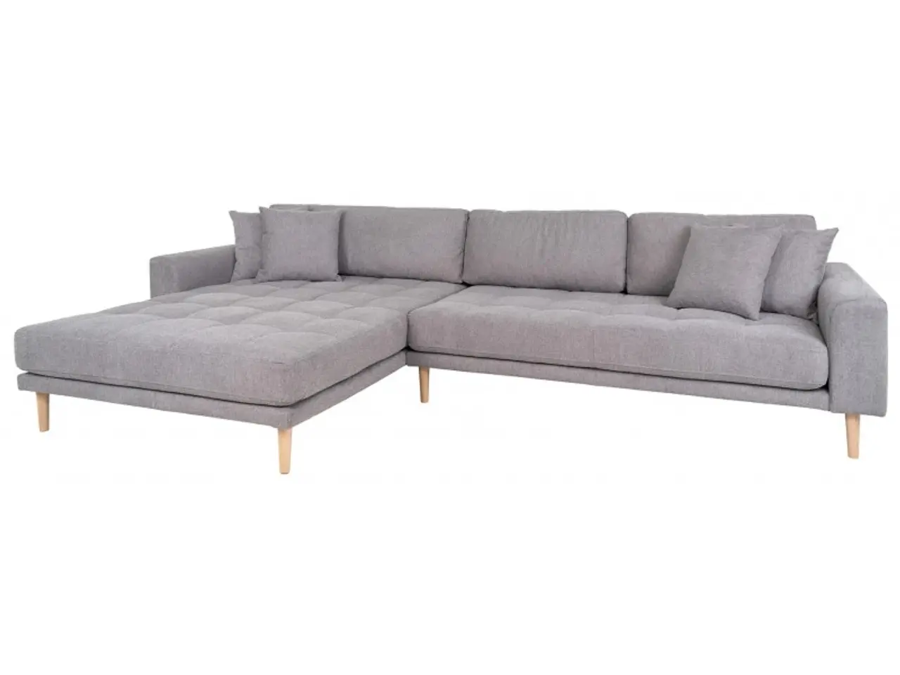 Billede 3 - Lido - Venstrevendt Chaiselongsofa - Lysegrå stof