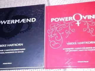 2 Bøger. Powermænd + Powerkvinder Boxsæt.