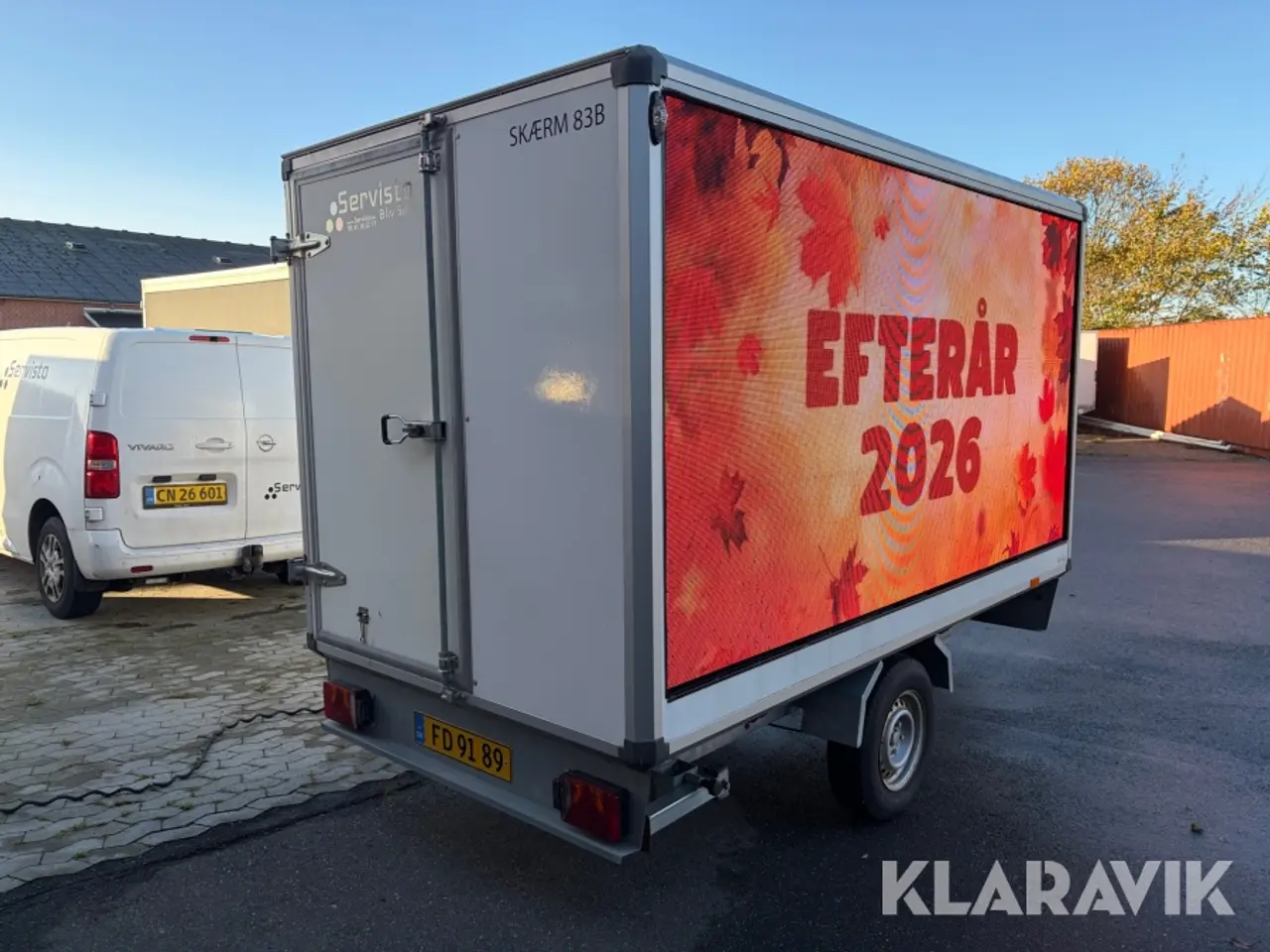 Billede 1 - Trailer Variant 1517C3 med reklameskærm, 1 styk