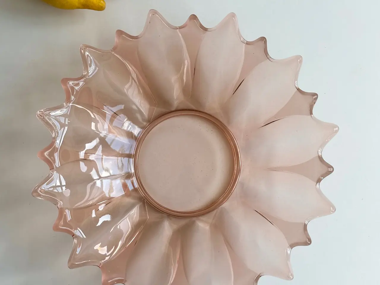 Billede 2 - Flad rosa skål m takker