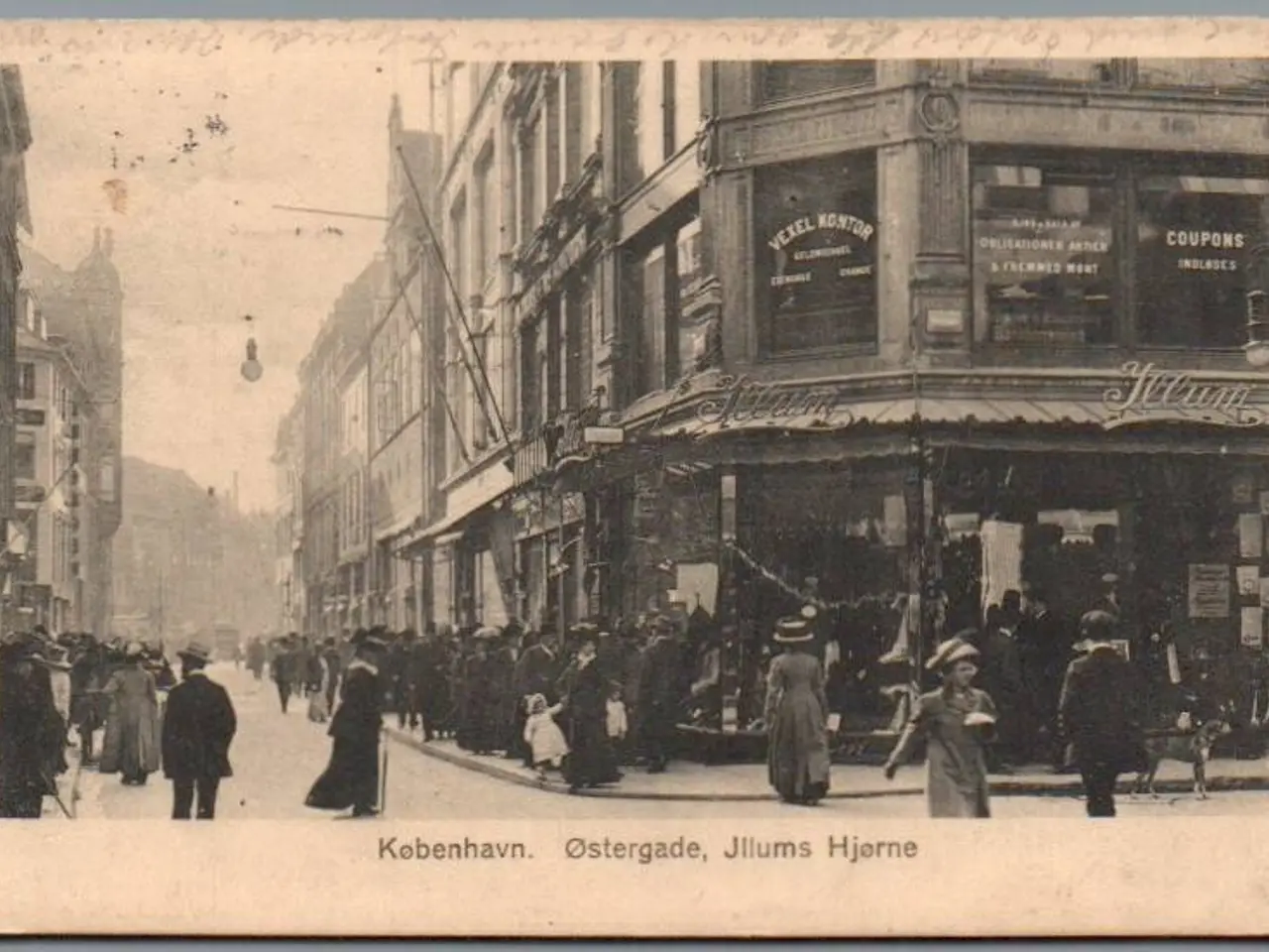 Billede 1 - København - Østergade - Illums Hjørne - Postkort - Brugt