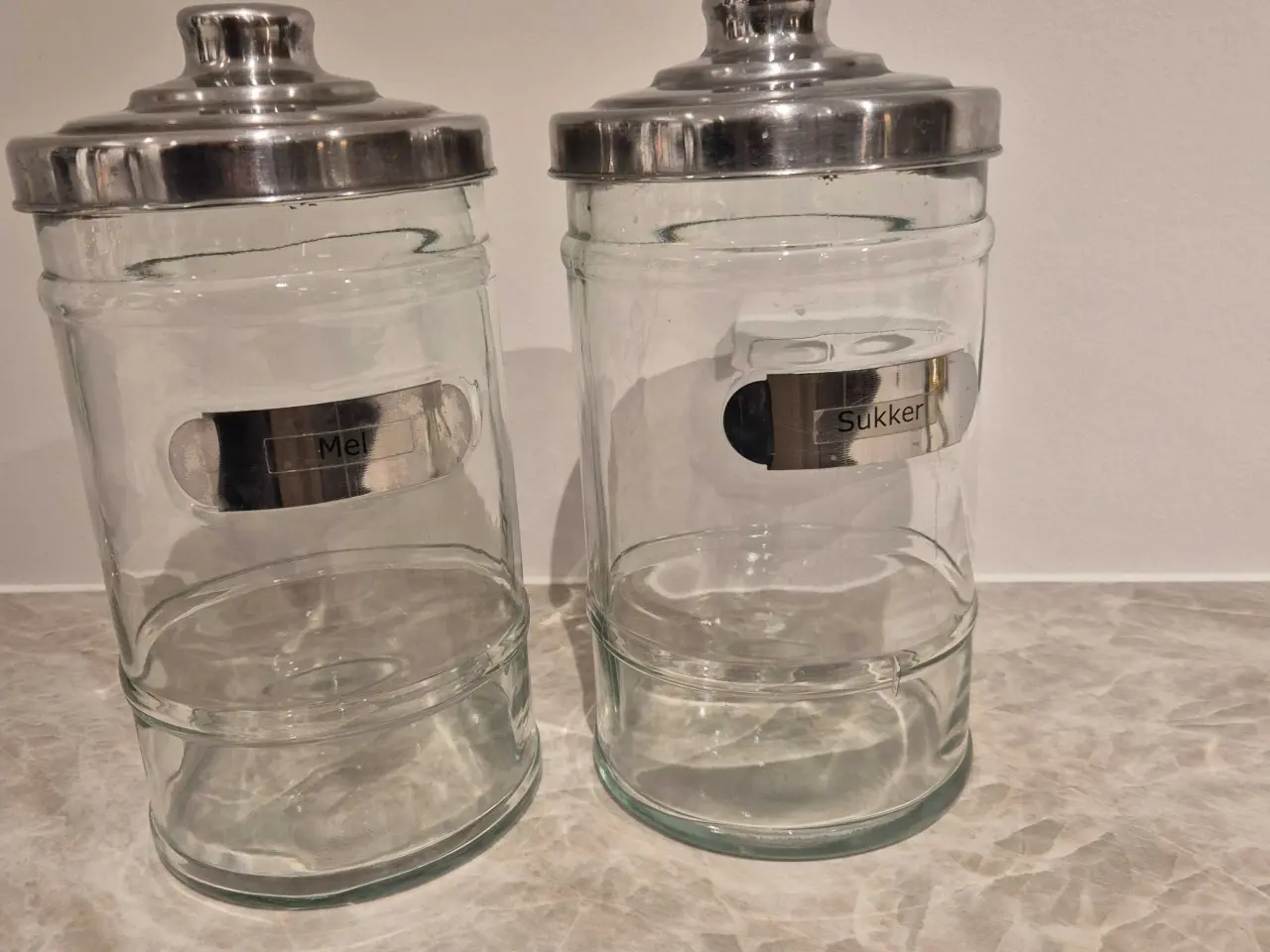 Billede 1 - 2 store opbevaringsglas 