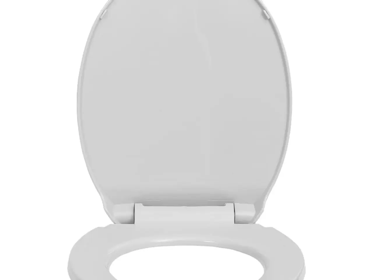 Billede 3 - Toiletsæde med soft close og quick release-funktion oval lysegrå