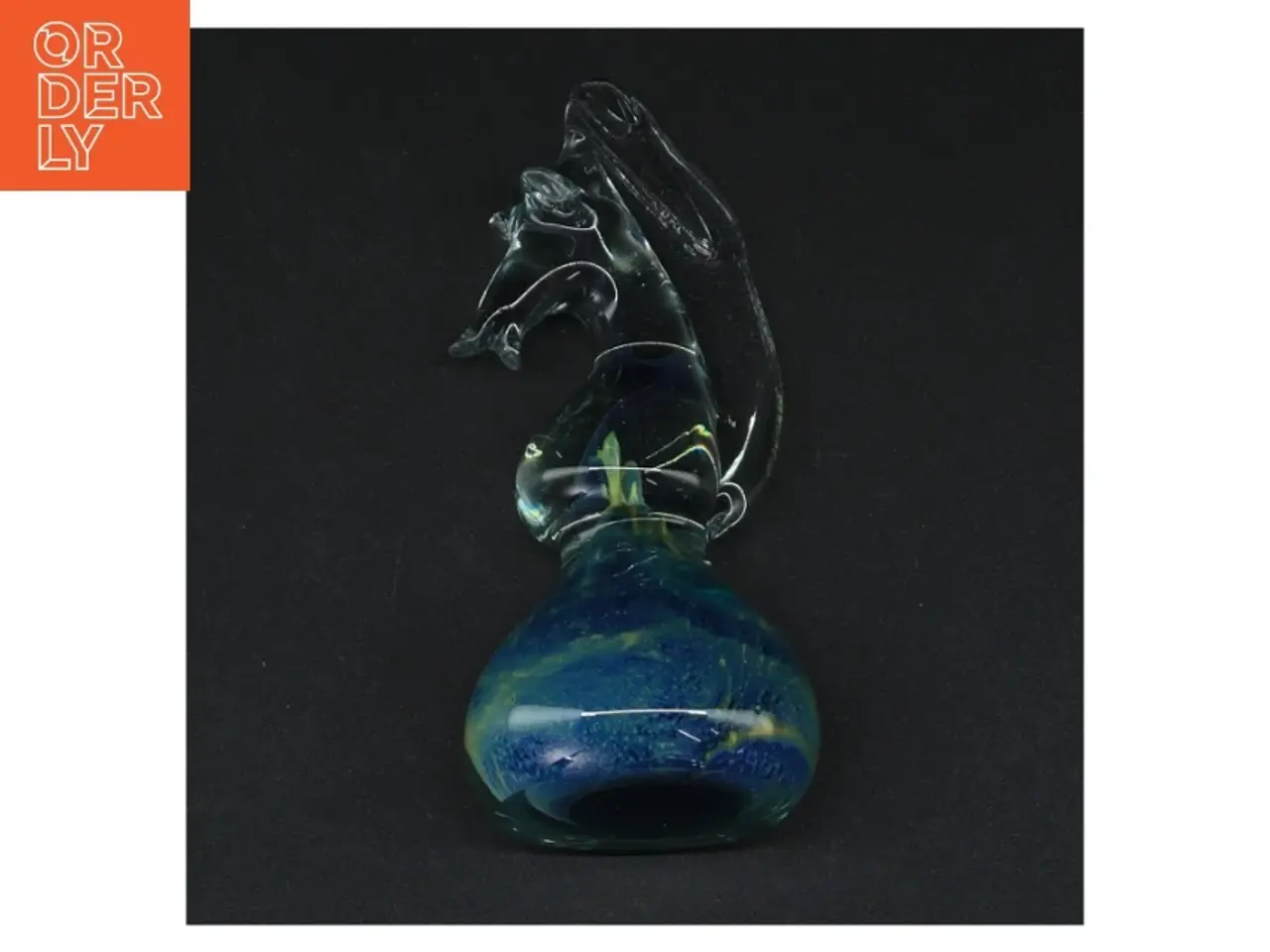 Billede 4 - Mdina Malta Søhest Glas skulptur (str. 14 x 6 cm)