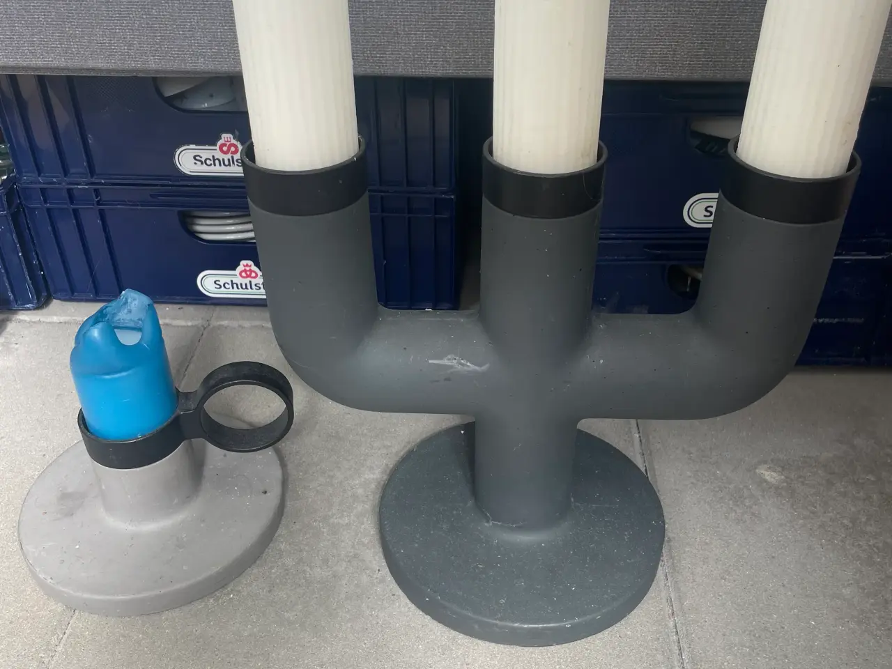 Billede 1 - Menu beton lysestager