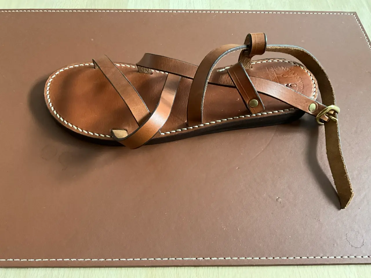 Billede 2 - Håndsyede læder sandaler fra Sandal snedkeren