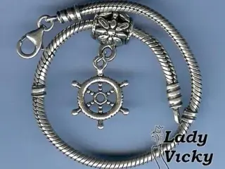 VEDHÆNG MED ROR # Smykke til armbånd #
