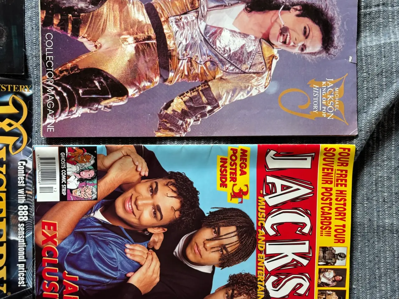 Billede 2 - 5 vintages Michael Jackson blade sælges samlet