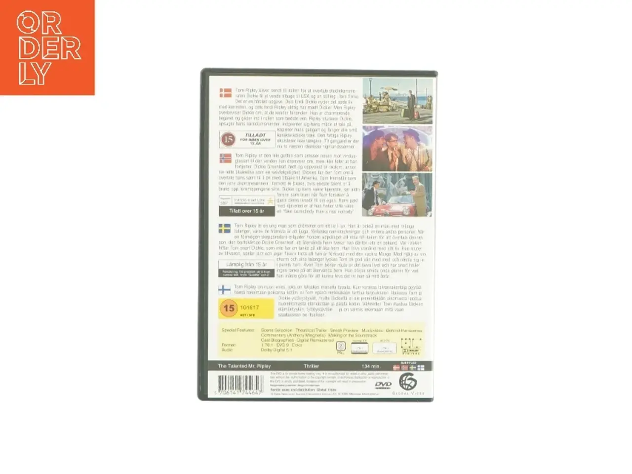 Billede 2 - The talented Mr. Ripley (DVD)