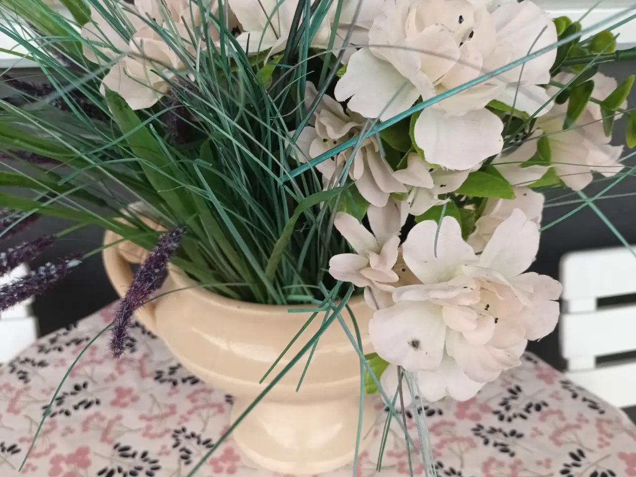 Billede 3 - STOR FLOT BLOMSTER OPSATS 19 CM HØJ & 17 I DIAM