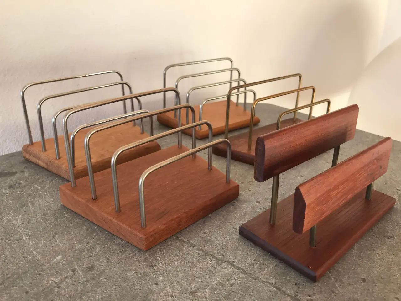Billede 7 - Retro papirholdere / Brevholdere (teak, eg)