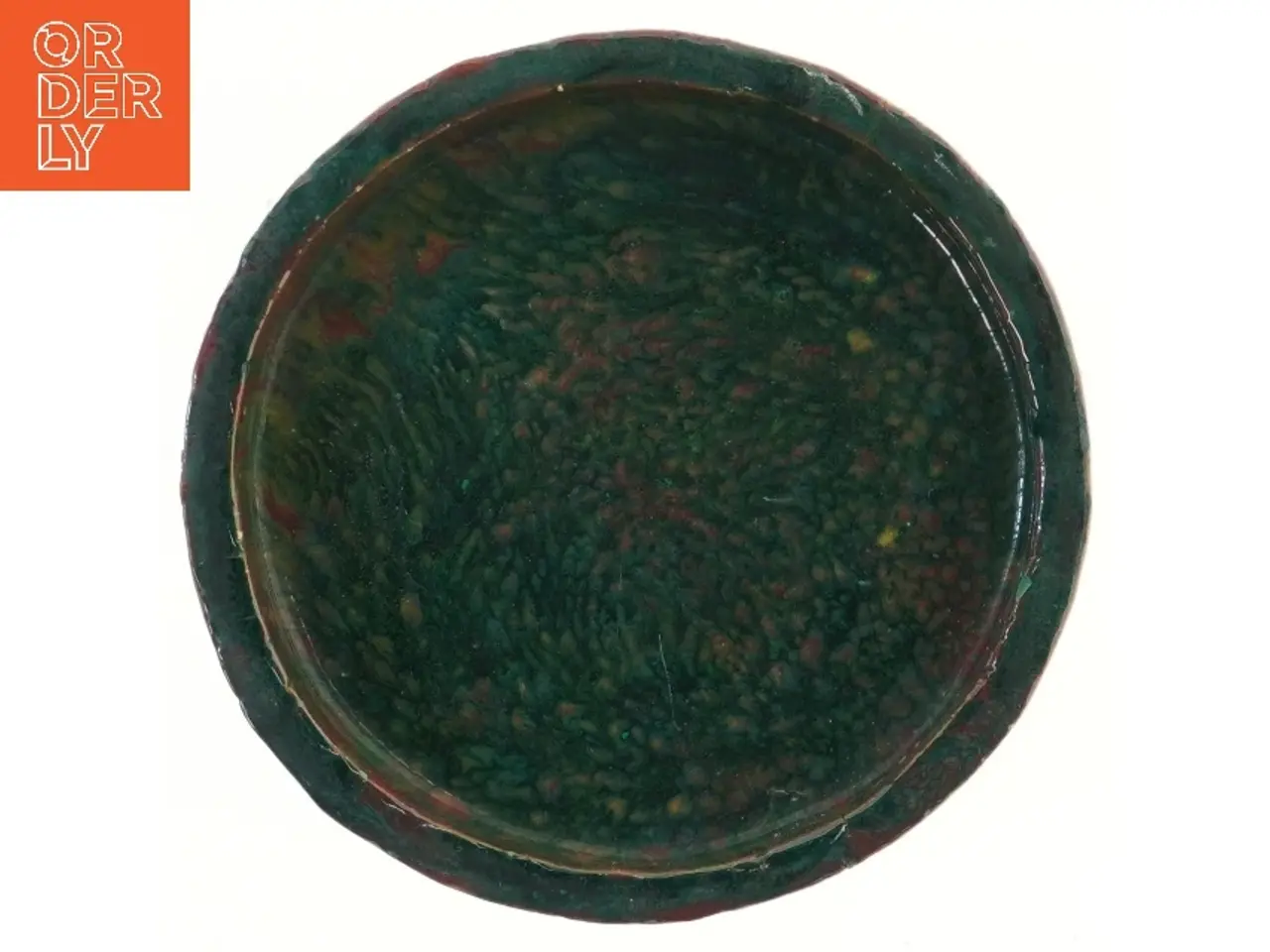 Billede 2 - Rund keramisk og dekorativ skål (str. Ø 26 cm)
