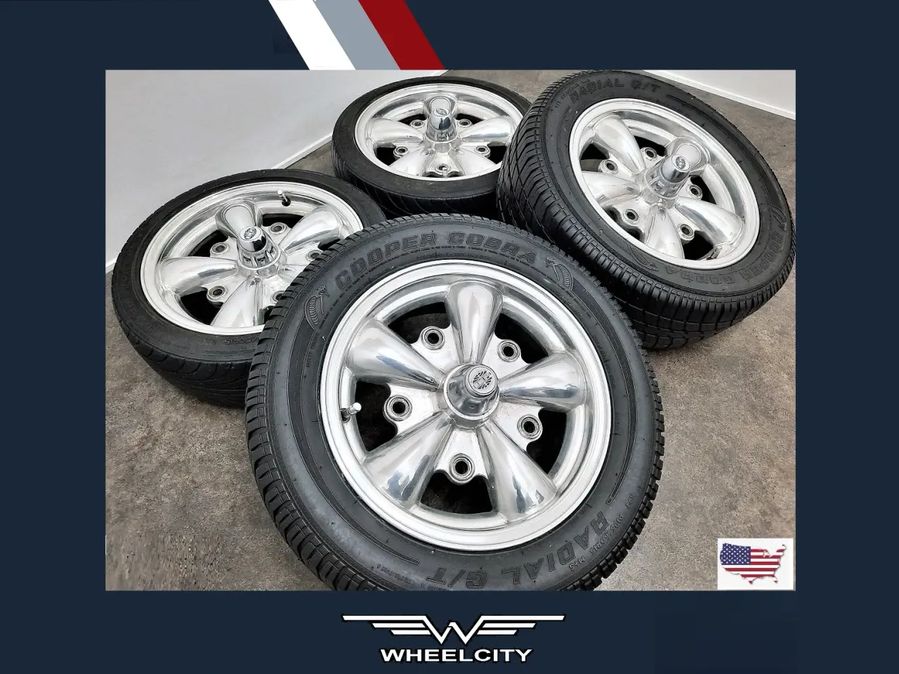Billede 1 - 5x205 15" ET20 EMPI GT-5 Polished - USA wheels