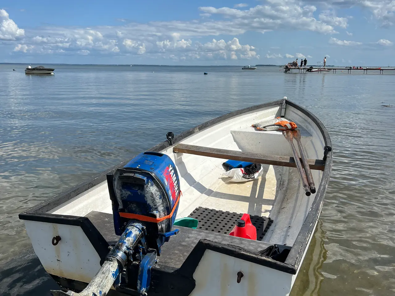 Billede 1 - Jolle med motor (trailer uden plader)
