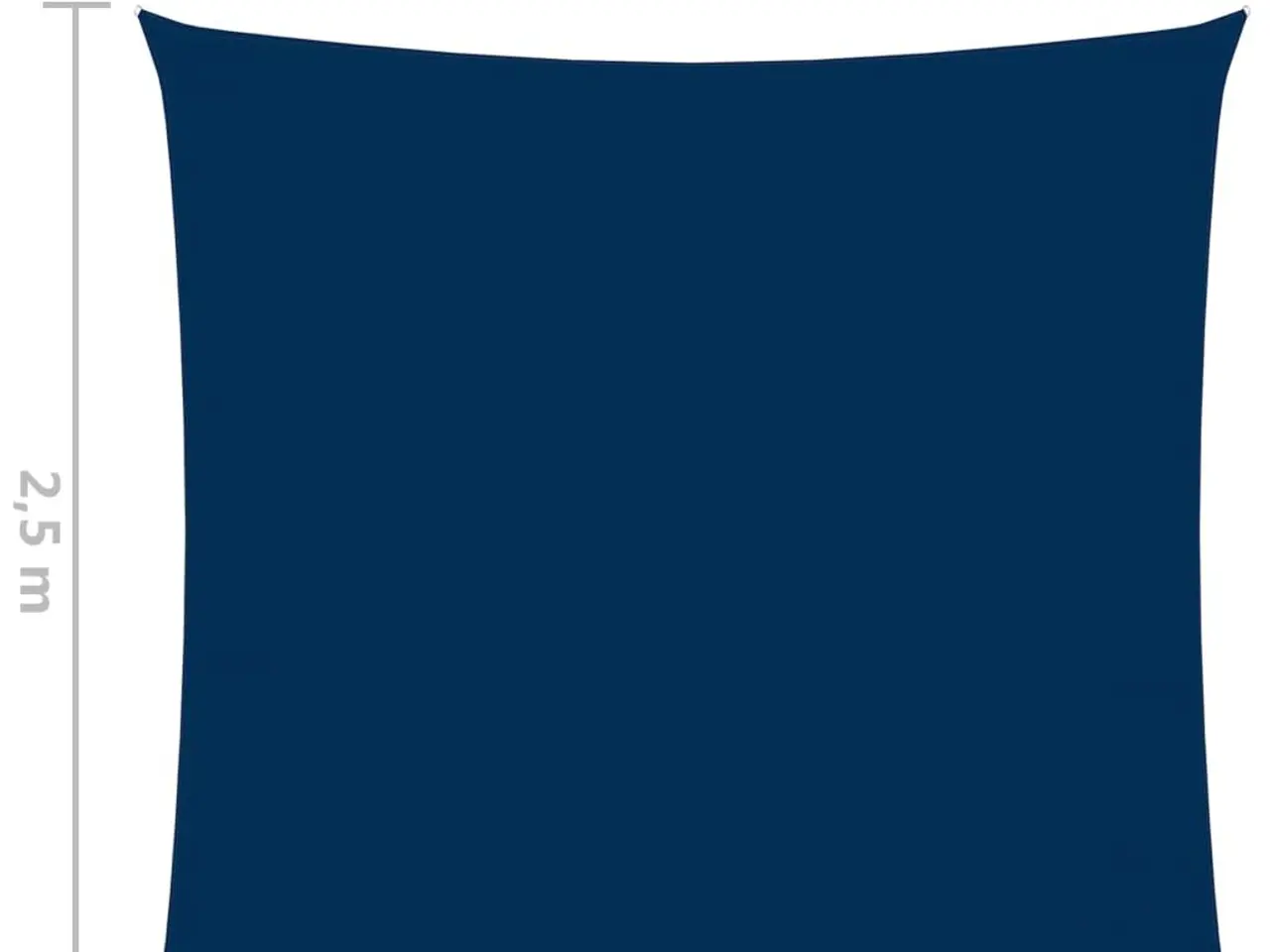 Billede 6 - Solsejl 2,5x2,5 m firkantet oxfordstof blå