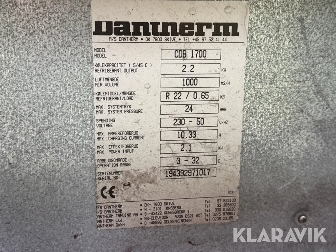 Billede 5 - Affugter Dantherm CD-B1700