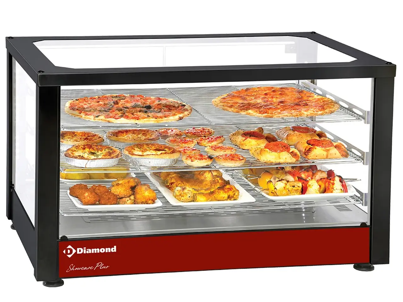 Billede 1 - Sort Varmevitrine (78 cm) – Euronorm