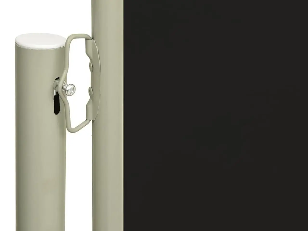 Billede 3 - Sammenrullelig sidemarkise til terrasse 180 × 600 cm - sort