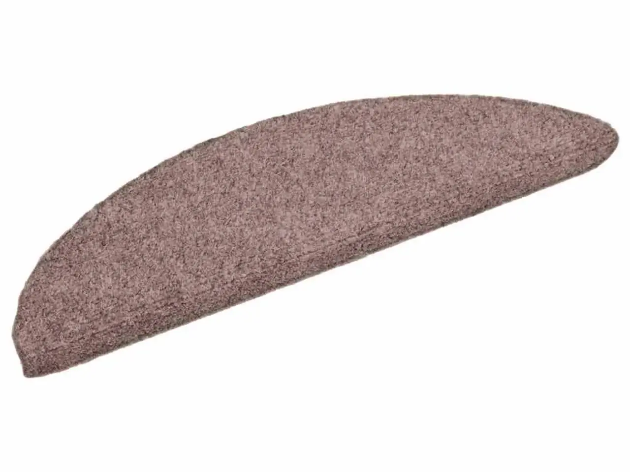 Billede 3 - Selvklæbende trappemåtter - 15 stk. halvrunde, 56×17×3 cm, lys brune