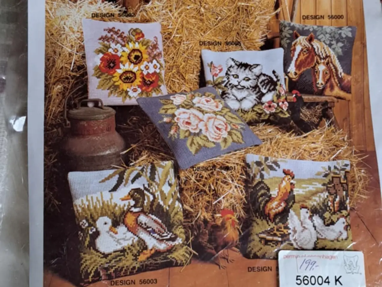 Billede 4 - Diverse broderier de 3 pakker er der garn med til,