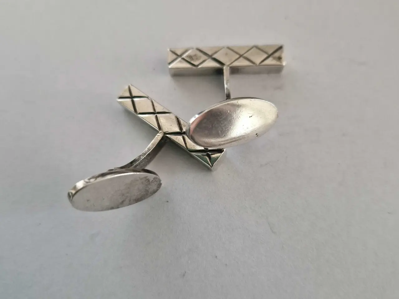 Billede 6 - Vintage sterling manchetknapper I harlekin design
