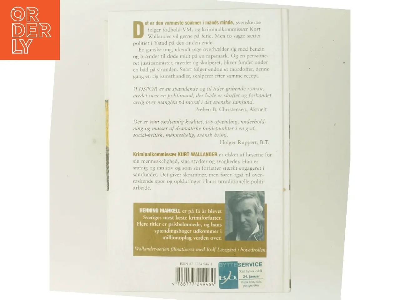 Billede 3 - Ildspor af Henning Mankell (Bog)