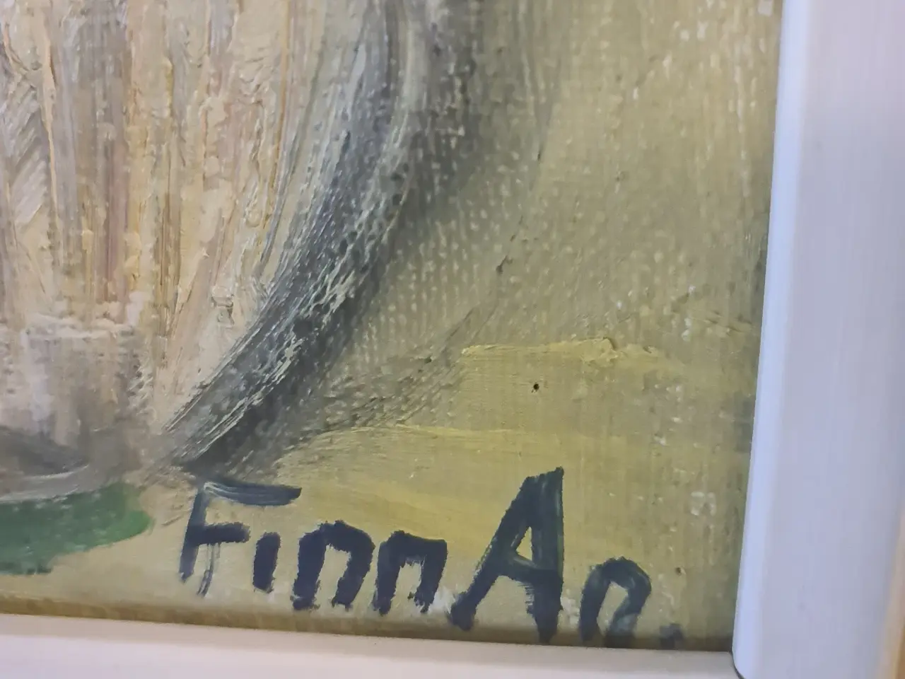 Billede 3 - Stort oliemaleri af Finn Andersen
