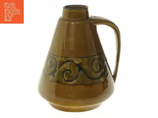 Keramikvase med håndtag (str. 20x16 cm)
