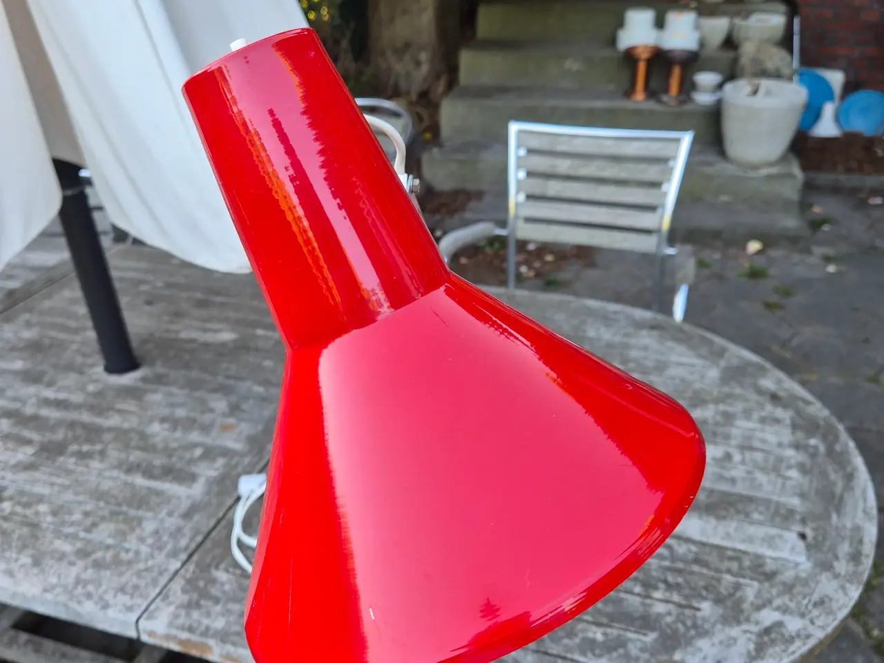 Billede 3 - Klassisk rød arkitektlampe i dansk design 