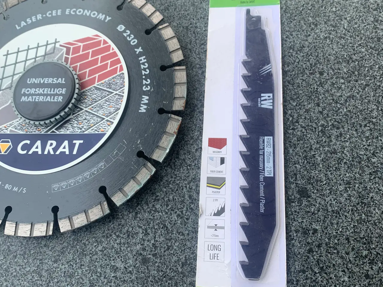 Billede 2 - Diamantklinge samt HM bajonetsavklinge 