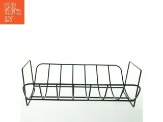 Sort metal hylde (str. 36 x 25 cm)
