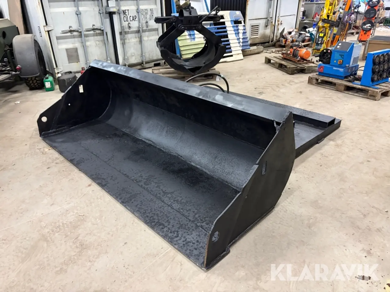 Billede 3 - Truckskovl Speciallavet til gaffelmontering, med hydraulisk tip