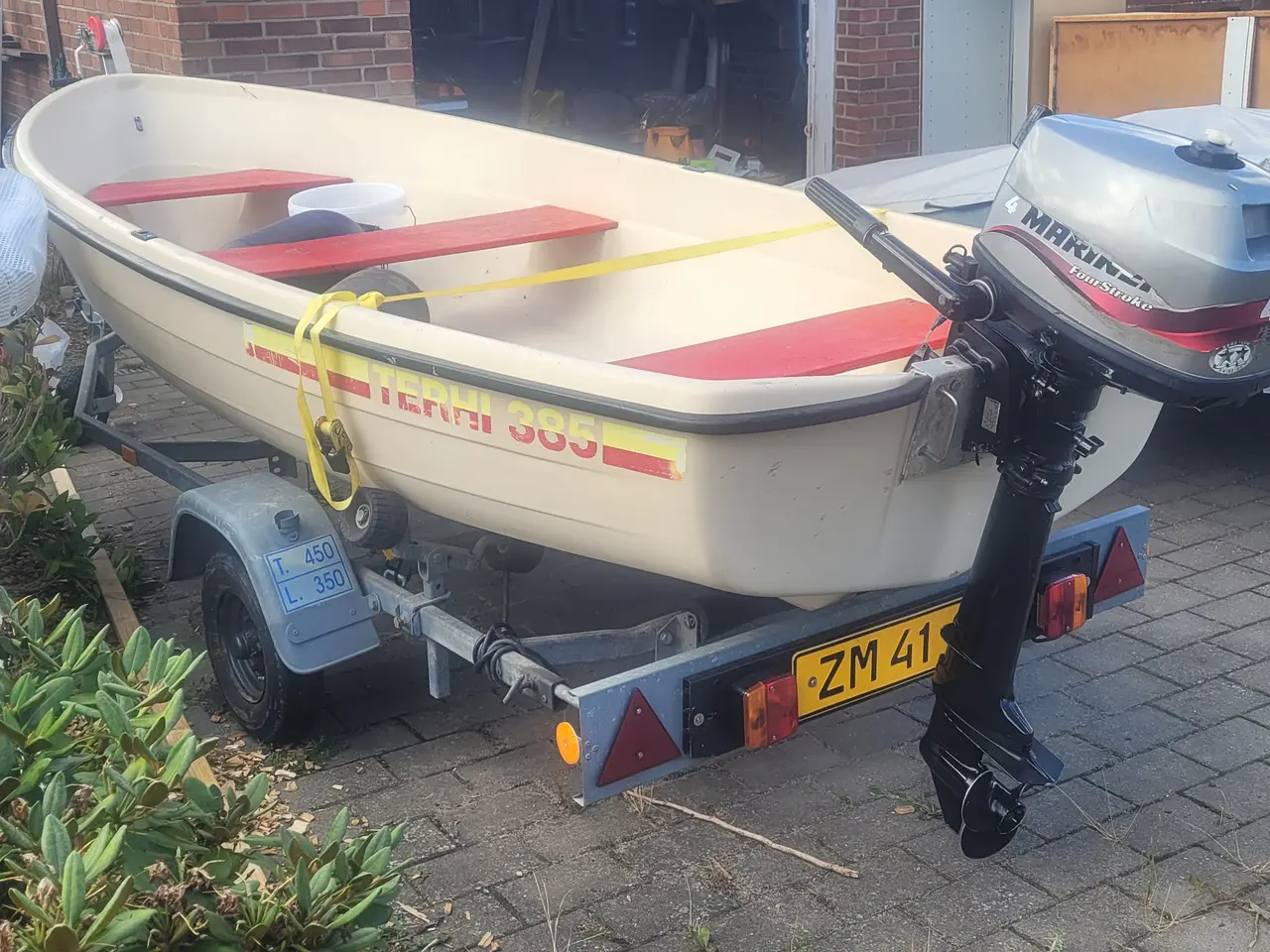 Billede 1 - Jolle + Motor + Trailer + tilbehør