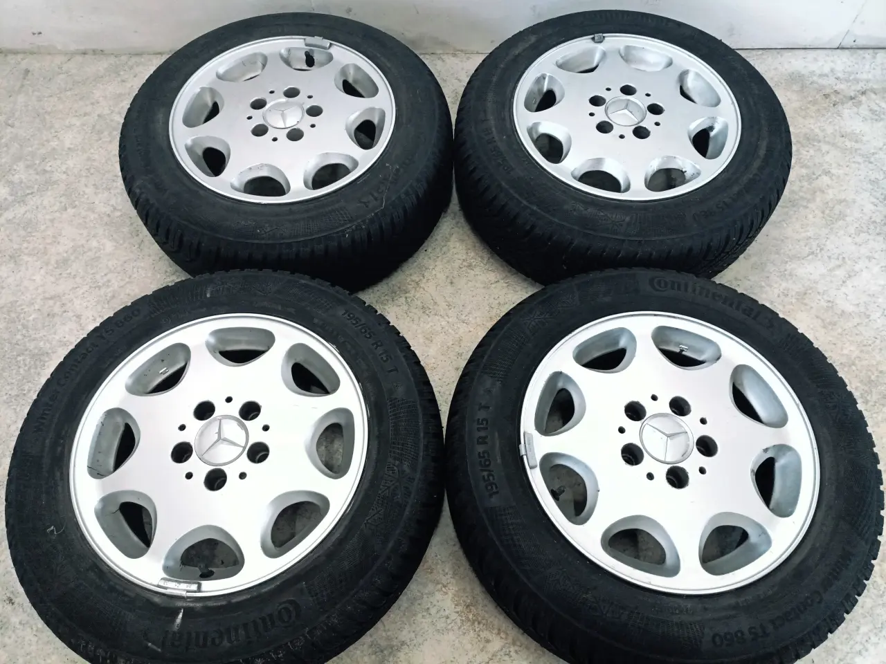 Billede 5 - 5x112 15" ET42 nav 66,6ø MERCEDES vintersæt År.:19
