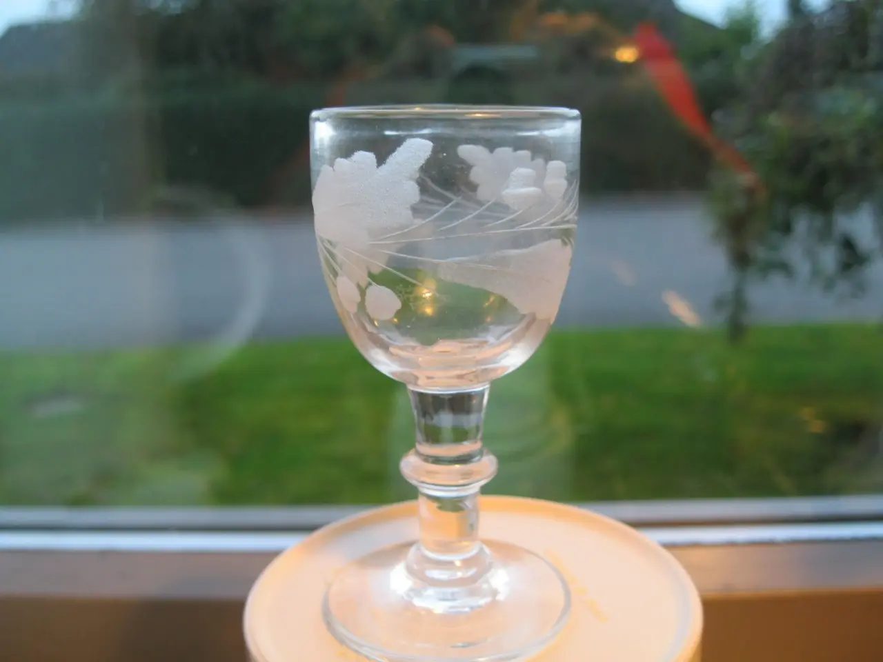 Billede 1 - Egeløv snapseglas 1800-tallet
