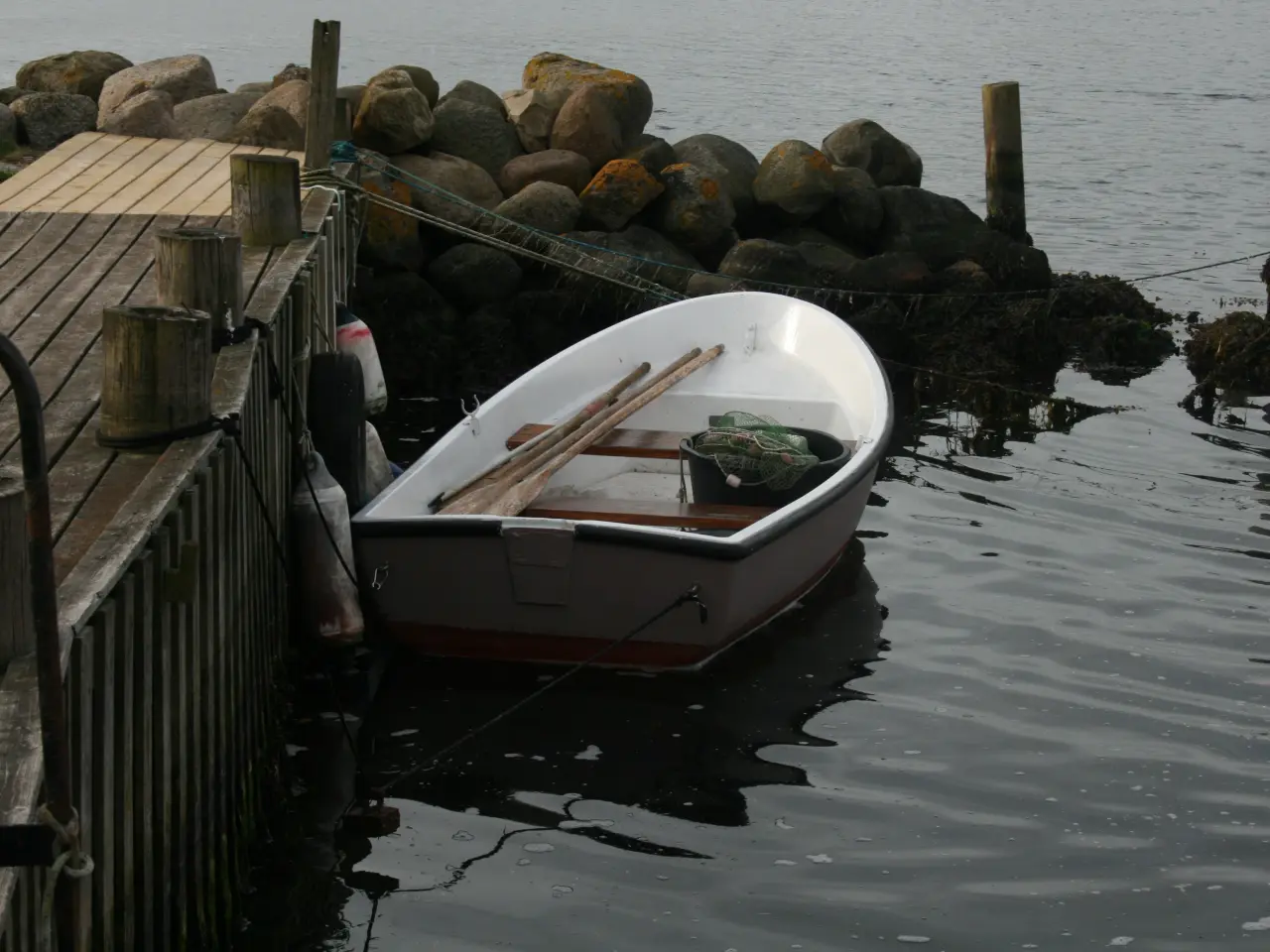 Billede 1 - Jolle m motor og reg trailer