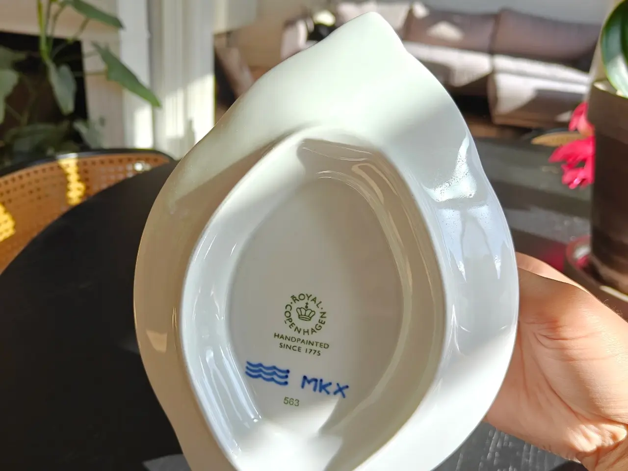 Billede 4 - Royal Copenhagen Blå Mega Riflet sauceskål / sovse